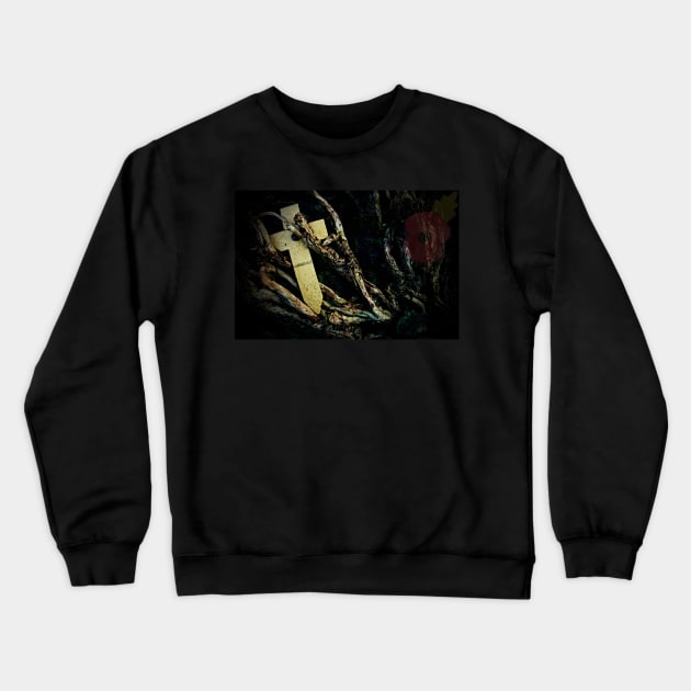 "LEST WE FORGET - THE POPPY TREE OF LIFE" Crewneck Sweatshirt by dumbodancer